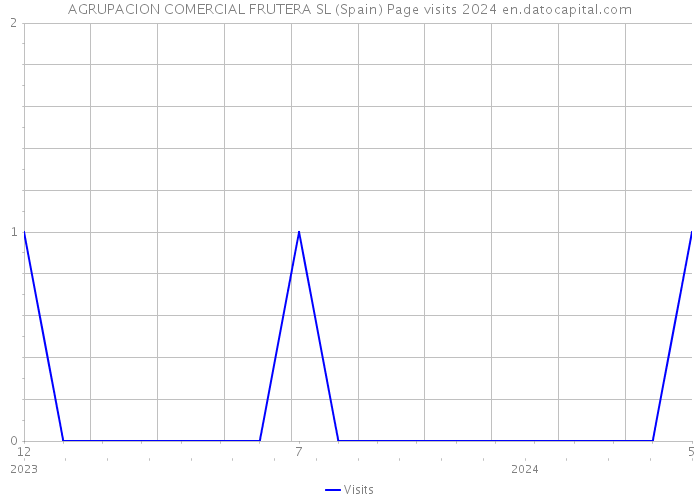 AGRUPACION COMERCIAL FRUTERA SL (Spain) Page visits 2024 