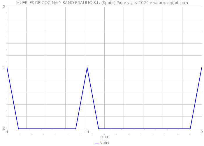MUEBLES DE COCINA Y BANO BRAULIO S.L. (Spain) Page visits 2024 