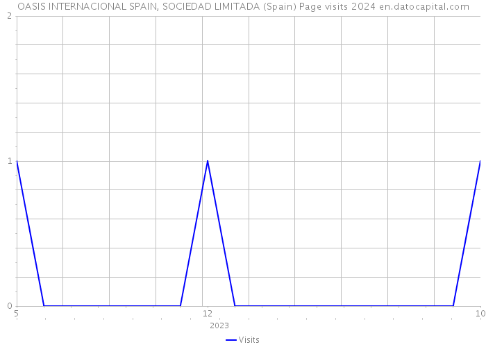 OASIS INTERNACIONAL SPAIN, SOCIEDAD LIMITADA (Spain) Page visits 2024 
