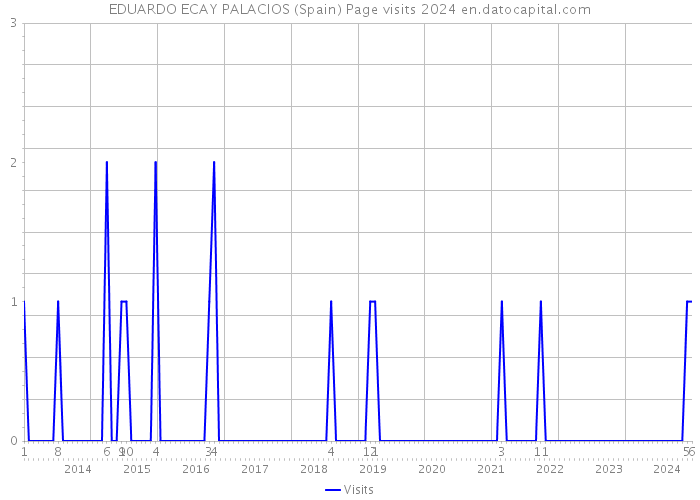 EDUARDO ECAY PALACIOS (Spain) Page visits 2024 