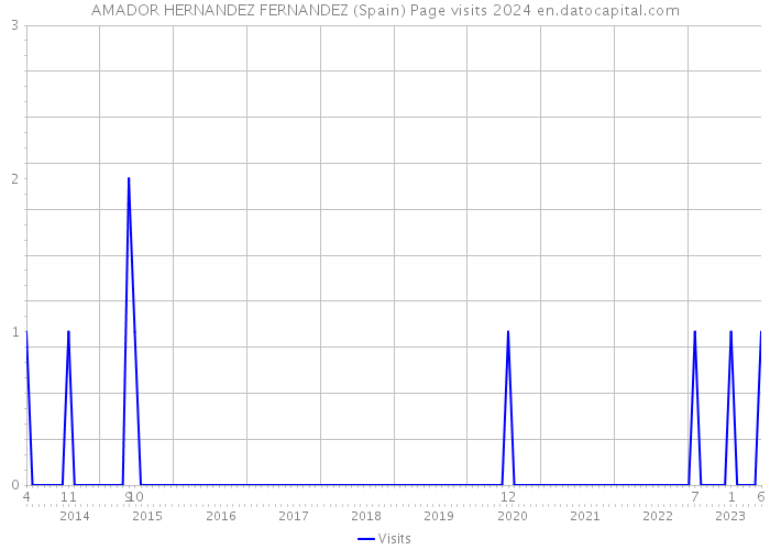 AMADOR HERNANDEZ FERNANDEZ (Spain) Page visits 2024 
