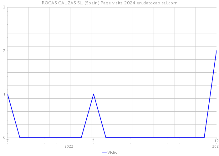 ROCAS CALIZAS SL. (Spain) Page visits 2024 
