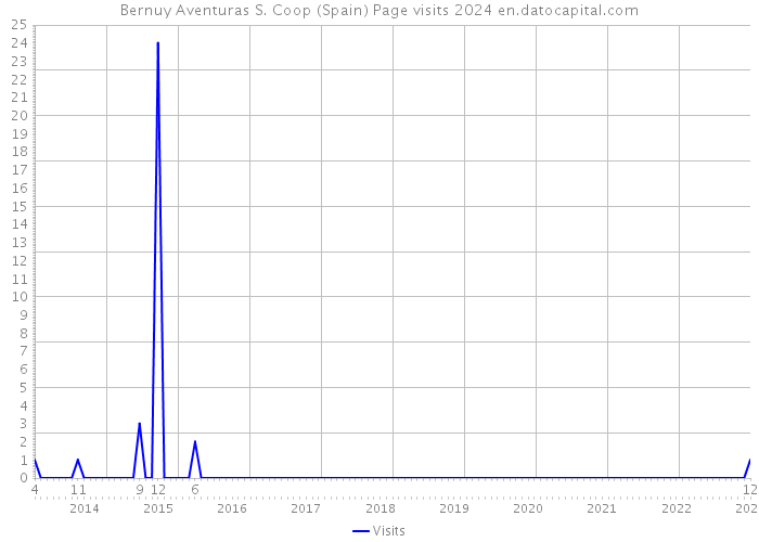 Bernuy Aventuras S. Coop (Spain) Page visits 2024 