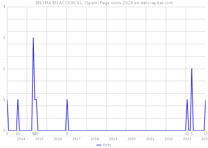 SELYMA EN ACCION S.L. (Spain) Page visits 2024 