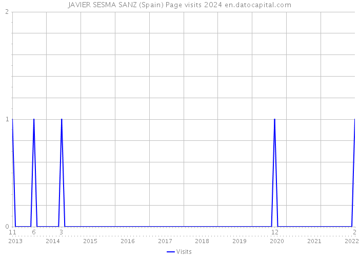 JAVIER SESMA SANZ (Spain) Page visits 2024 