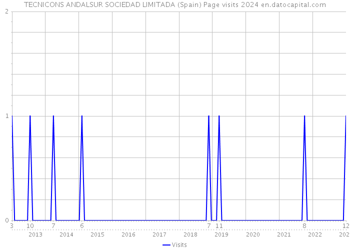 TECNICONS ANDALSUR SOCIEDAD LIMITADA (Spain) Page visits 2024 
