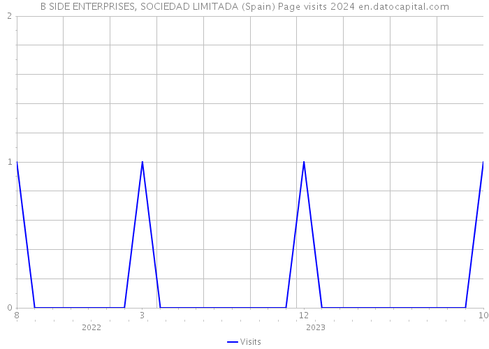 B SIDE ENTERPRISES, SOCIEDAD LIMITADA (Spain) Page visits 2024 