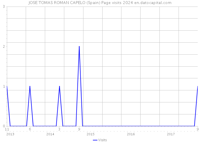 JOSE TOMAS ROMAN CAPELO (Spain) Page visits 2024 