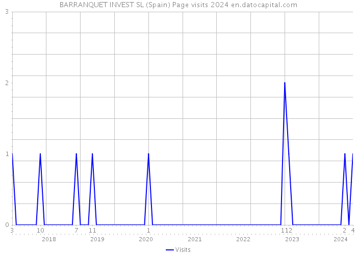 BARRANQUET INVEST SL (Spain) Page visits 2024 