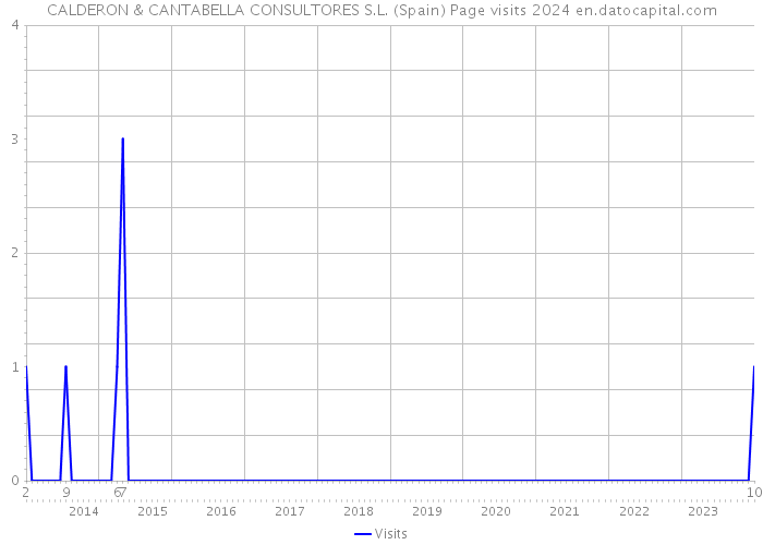 CALDERON & CANTABELLA CONSULTORES S.L. (Spain) Page visits 2024 