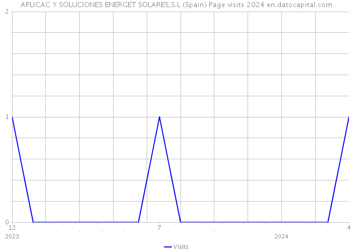 APLICAC Y SOLUCIONES ENERGET SOLARES,S.L (Spain) Page visits 2024 