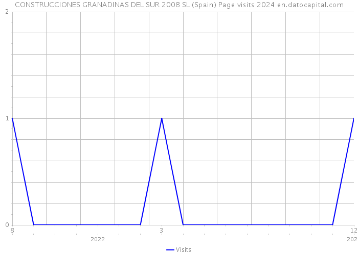 CONSTRUCCIONES GRANADINAS DEL SUR 2008 SL (Spain) Page visits 2024 