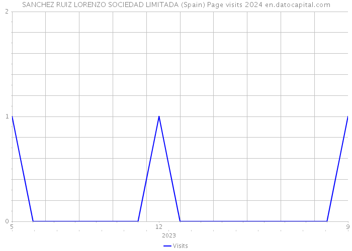 SANCHEZ RUIZ LORENZO SOCIEDAD LIMITADA (Spain) Page visits 2024 