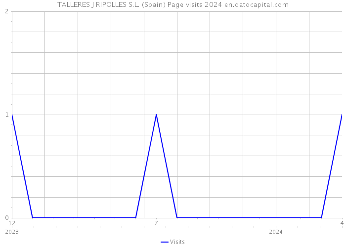 TALLERES J RIPOLLES S.L. (Spain) Page visits 2024 