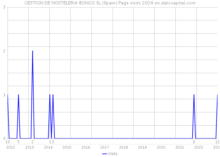 GESTION DE HOSTELERIA BONGO SL (Spain) Page visits 2024 