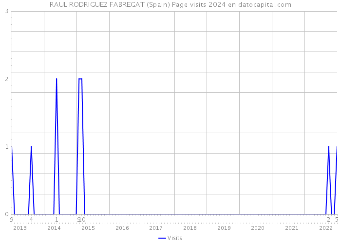 RAUL RODRIGUEZ FABREGAT (Spain) Page visits 2024 