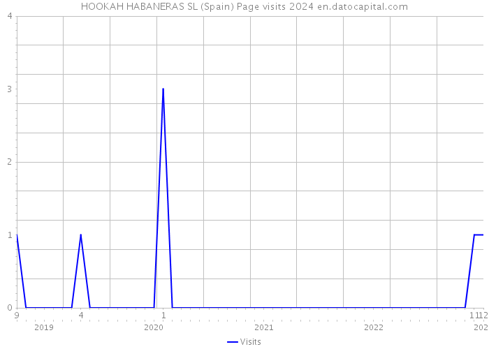 HOOKAH HABANERAS SL (Spain) Page visits 2024 