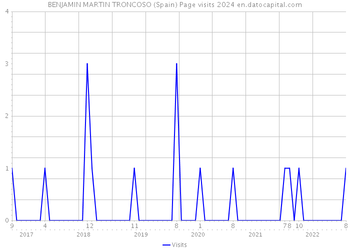 BENJAMIN MARTIN TRONCOSO (Spain) Page visits 2024 