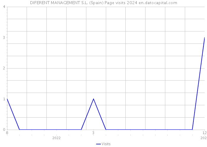 DIFERENT MANAGEMENT S.L. (Spain) Page visits 2024 