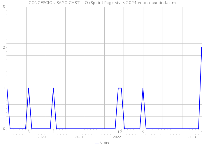CONCEPCION BAYO CASTILLO (Spain) Page visits 2024 