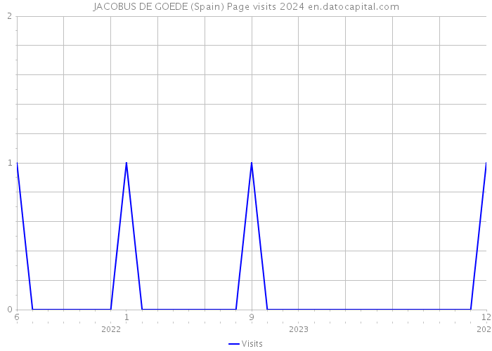 JACOBUS DE GOEDE (Spain) Page visits 2024 