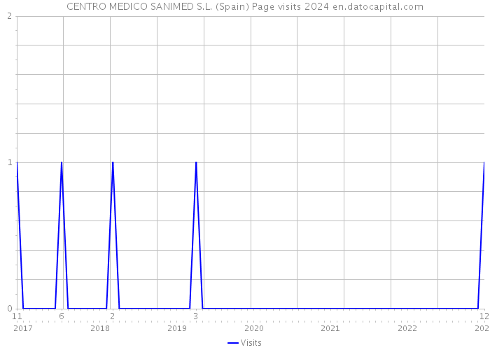 CENTRO MEDICO SANIMED S.L. (Spain) Page visits 2024 