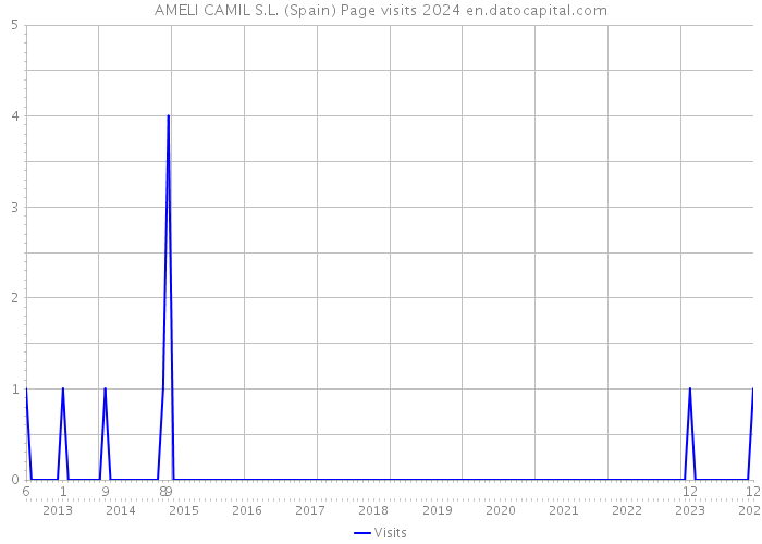 AMELI CAMIL S.L. (Spain) Page visits 2024 