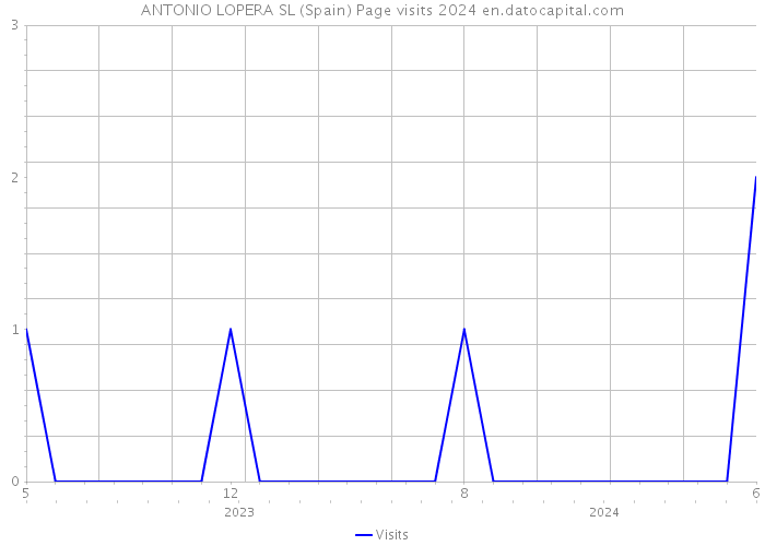 ANTONIO LOPERA SL (Spain) Page visits 2024 