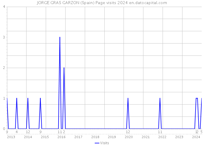 JORGE GRAS GARZON (Spain) Page visits 2024 