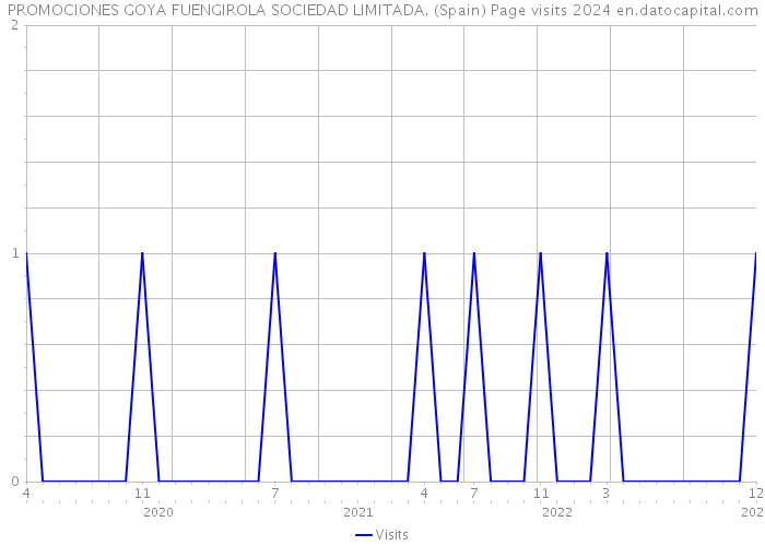 PROMOCIONES GOYA FUENGIROLA SOCIEDAD LIMITADA. (Spain) Page visits 2024 