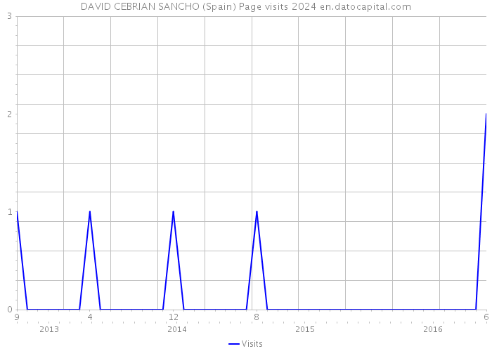 DAVID CEBRIAN SANCHO (Spain) Page visits 2024 