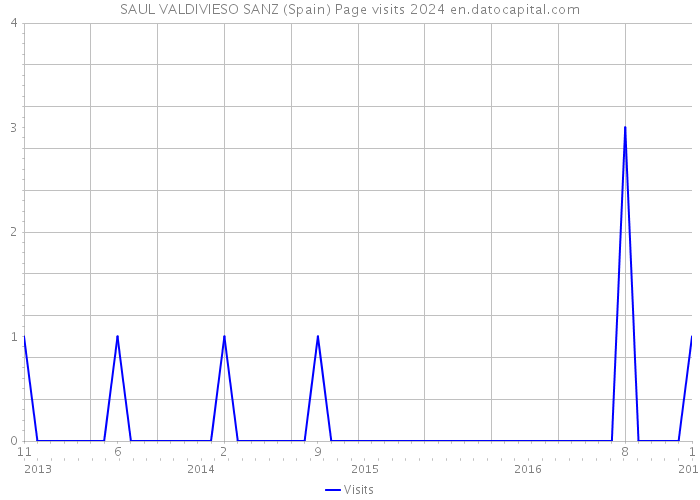 SAUL VALDIVIESO SANZ (Spain) Page visits 2024 