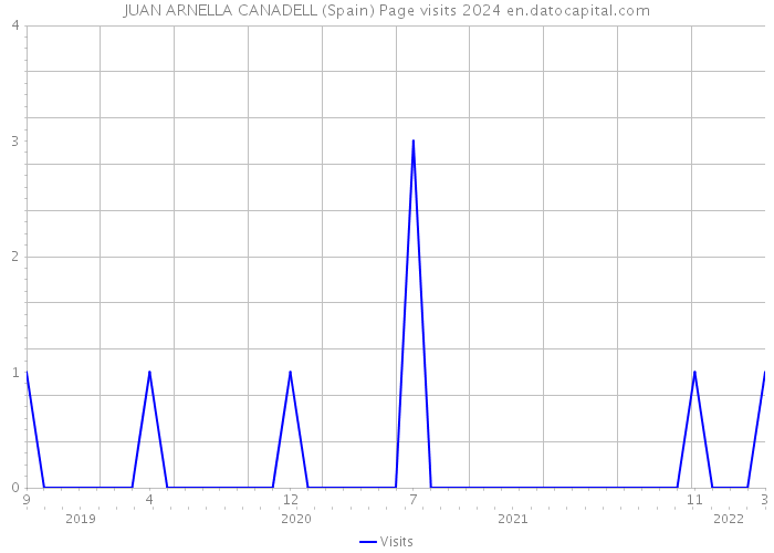 JUAN ARNELLA CANADELL (Spain) Page visits 2024 