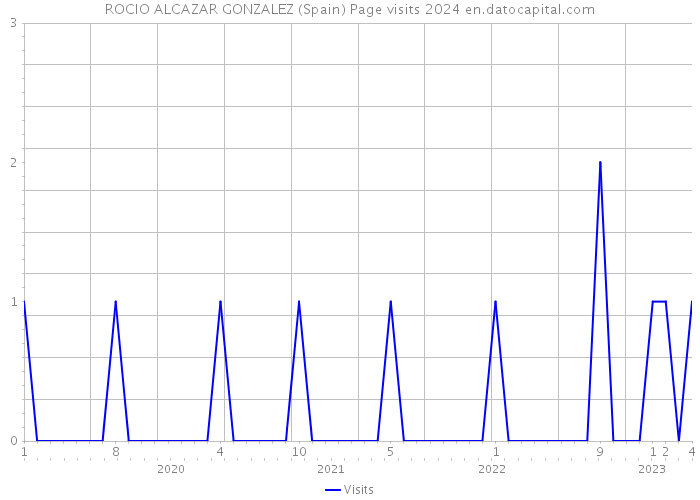 ROCIO ALCAZAR GONZALEZ (Spain) Page visits 2024 