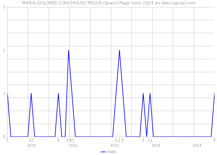 MARIA DOLORES CONCHOUSO REGOS (Spain) Page visits 2024 