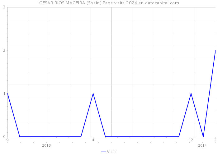CESAR RIOS MACEIRA (Spain) Page visits 2024 