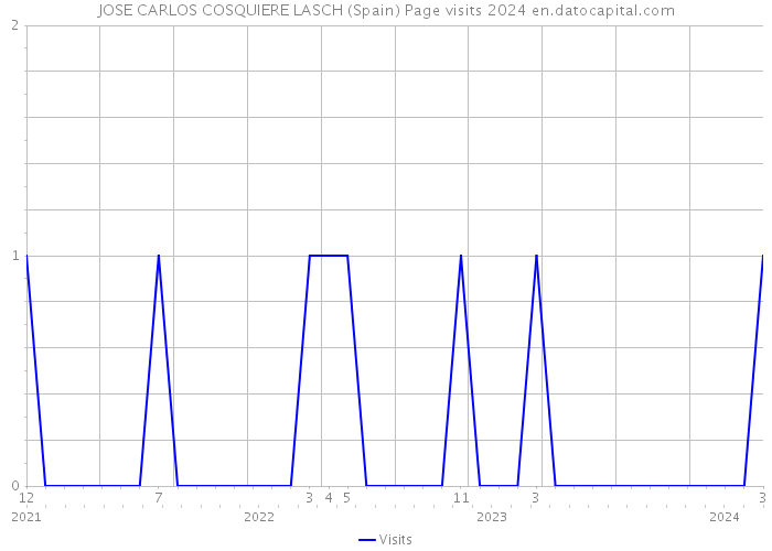 JOSE CARLOS COSQUIERE LASCH (Spain) Page visits 2024 