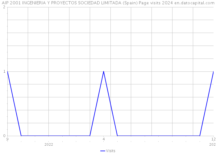 AIP 2001 INGENIERIA Y PROYECTOS SOCIEDAD LIMITADA (Spain) Page visits 2024 