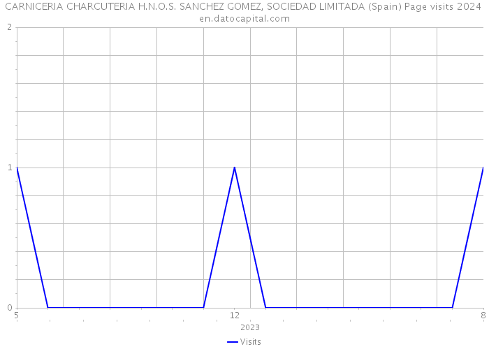 CARNICERIA CHARCUTERIA H.N.O.S. SANCHEZ GOMEZ, SOCIEDAD LIMITADA (Spain) Page visits 2024 