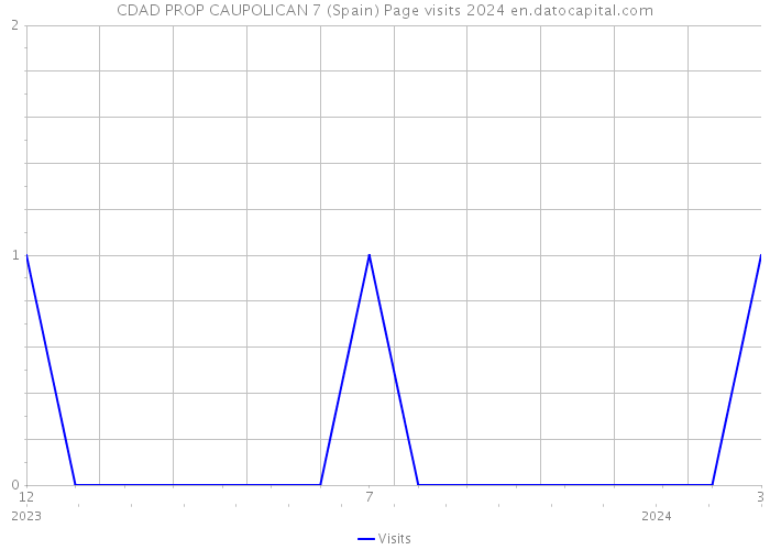 CDAD PROP CAUPOLICAN 7 (Spain) Page visits 2024 
