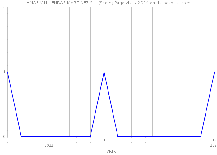 HNOS VILLUENDAS MARTINEZ,S.L. (Spain) Page visits 2024 