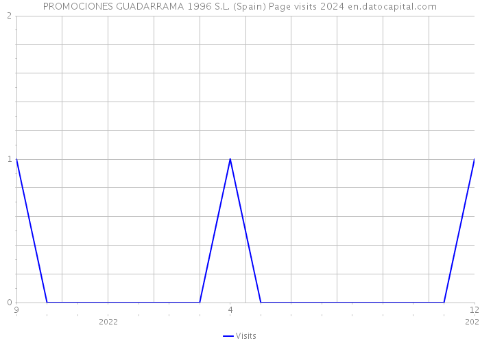 PROMOCIONES GUADARRAMA 1996 S.L. (Spain) Page visits 2024 