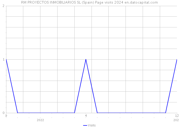 RM PROYECTOS INMOBILIARIOS SL (Spain) Page visits 2024 