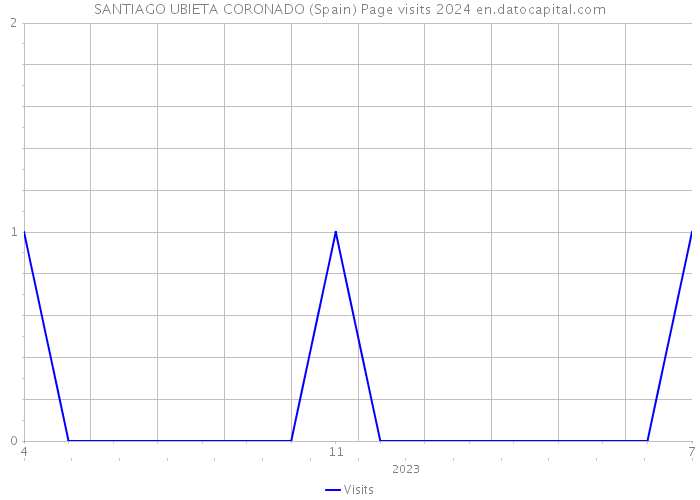 SANTIAGO UBIETA CORONADO (Spain) Page visits 2024 