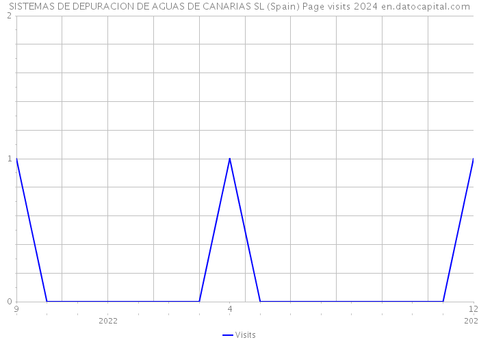 SISTEMAS DE DEPURACION DE AGUAS DE CANARIAS SL (Spain) Page visits 2024 