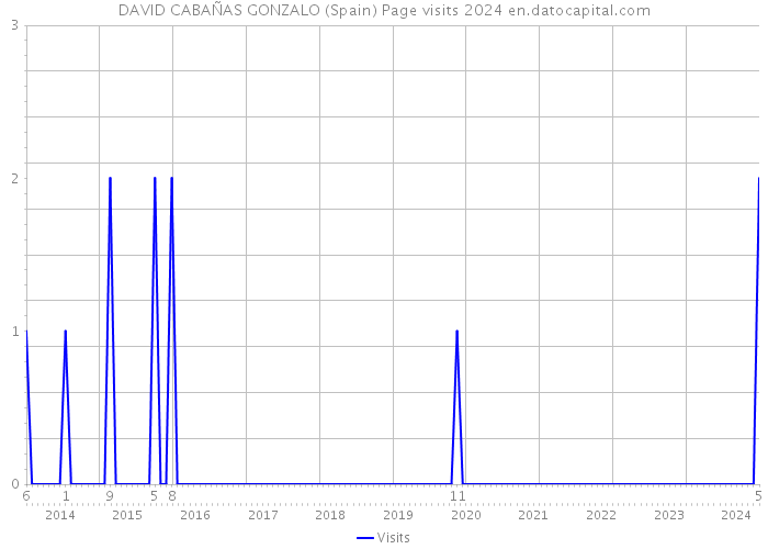 DAVID CABAÑAS GONZALO (Spain) Page visits 2024 