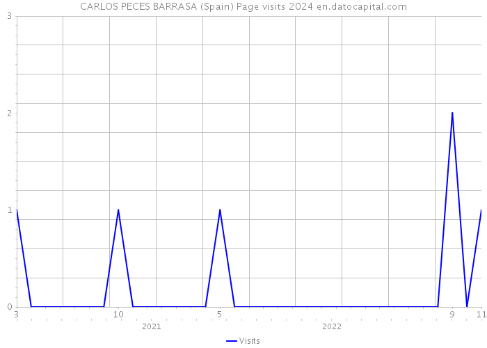 CARLOS PECES BARRASA (Spain) Page visits 2024 
