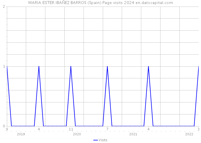 MARIA ESTER IBAÑEZ BARROS (Spain) Page visits 2024 