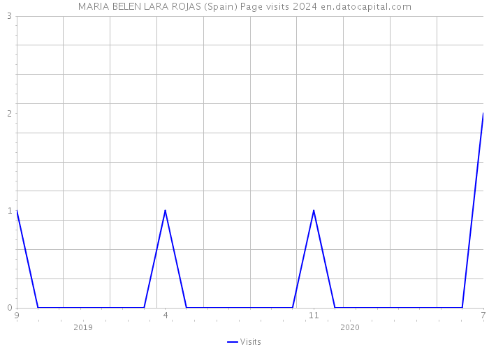 MARIA BELEN LARA ROJAS (Spain) Page visits 2024 