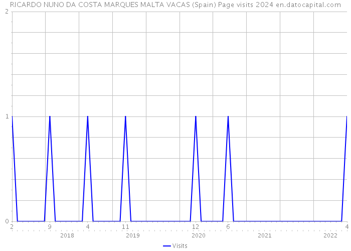 RICARDO NUNO DA COSTA MARQUES MALTA VACAS (Spain) Page visits 2024 